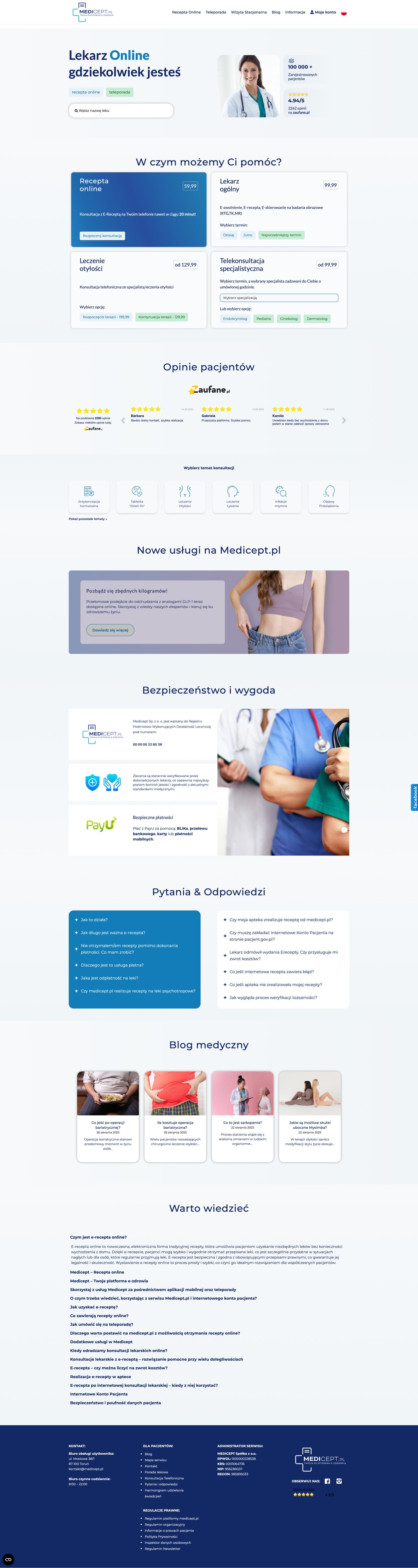 Wdrozona strona klienta zbudowana i utrzymywana dla Heroes